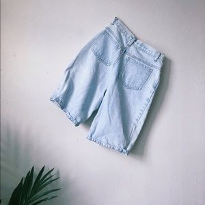 Vintage high-waisted denim shorts